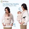 imageMomcozy Baby Carrier Ergonomic Cozy and Lightweight Carrier Effortless to Put On Ideal for HandsFree Parenting Enhanced Lumbar Support GeometryAir MeshPink