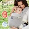 imageMomcozy Baby Carrier Ergonomic Cozy and Lightweight Carrier Effortless to Put On Ideal for HandsFree Parenting Enhanced Lumbar Support GeometryAir MeshGrey