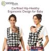 imageMomcozy Baby Carrier Ergonomic Cozy and Lightweight Carrier Effortless to Put On Ideal for HandsFree Parenting Enhanced Lumbar Support GeometryCottonHoundstooth