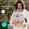 imageMomcozy Baby Carrier Ergonomic Cozy and Lightweight Carrier Effortless to Put On Ideal for HandsFree Parenting Enhanced Lumbar Support GeometryCottonKhaki