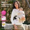 imageMomcozy Baby Carrier Ergonomic Cozy and Lightweight Carrier Effortless to Put On Ideal for HandsFree Parenting Enhanced Lumbar Support GeometryCottonKhaki