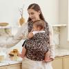imageMomcozy Baby Carrier Ergonomic Cozy and Lightweight Carrier Effortless to Put On Ideal for HandsFree Parenting Enhanced Lumbar Support GeometryCottonLeopard
