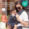 imageMomcozy Baby Carrier Ergonomic Cozy and Lightweight Carrier Effortless to Put On Ideal for HandsFree Parenting Enhanced Lumbar Support GeometryCottonStarry Night