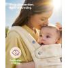 imageMomcozy Baby Carrier Ergonomic Cozy and Lightweight Carrier Effortless to Put On Ideal for HandsFree Parenting Enhanced Lumbar Support GeometryGeometry