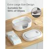 imageMomcozy Baby Wipe Warmer Innovative Spring Design Large Capacity Wipes Dispenser for 6080pcs Fast amp Even Heating 4 Modes of Temperature Heating Control Diaper Wipe Warmer with Night Light BlueGrey