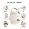 imageMomcozy Breathable Baby Carrier Ergonomic and Lightweight Infant Carrier for 745lbs with Enhanced Lumbar Support All Day Comfort for HandsFree Parenting Air MeshApricot Beige