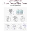 imageMomcozy Flange Insert 15171921mm Compatible with 24mm FlangeShield of Most Pumps Insert for Breast Pump Replacement Accessories 4PCSTransparent