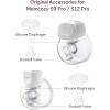 imageMomcozy Original S9 ProS12 Pro Replacement Accessories Only Compatible with Momcozy S9 ProS12 Pro Breast Pump NOT for S9S12Duckbill Valves amp Silicone Diaphragm1 PackTransparent