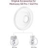 imageMomcozy Original S9 ProS12 Pro Replacement Accessories Only Compatible with Momcozy S9 ProS12 Pro Breast Pump NOT for S9S12Duckbill Valves amp Silicone Diaphragm1 PackTransparent