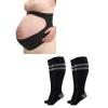imageMomcozy Pregnancy Belly Band and Compression Socks for Pregnancy