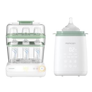 imageMomcozy 3 Layers Large Bottle Sterilizer and Dryer amp Momcozy Bottle Warmer