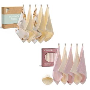 imageMomcozy Baby Washcloths  New amp Classic Packaging 4Layer Medium Thickness Premium Cotton for Newborns Great for Bathing Wiping amp OnTheGo Shower Gift 10 Pack 10x10 inch