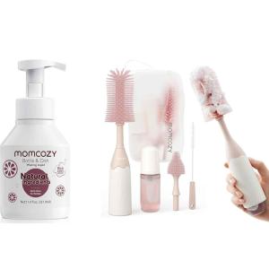 imageMomcozy Bottle Brush Kit Pink amp Momcozy Bottle Brush Cleaning Fluid
