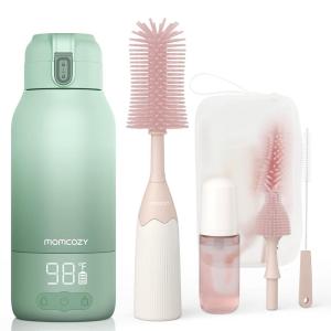 imageMomcozy Bottle Brush Kit amp Portable Milk Warmer for Travel