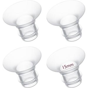 imageMomcozy Flange Insert 15171921mm Compatible with 24mm FlangeShield of Most Pumps Insert for Breast Pump Replacement Accessories 4PCSTransparent