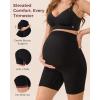 imageMomcozy Maternity Shapewear for Under Dresses AntiChafing MidThigh Pregnancy Underwear Cotton GussetBlack