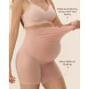 imageMomcozy Maternity Shapewear for Under Dresses AntiChafing MidThigh Pregnancy Underwear Cotton GussetBlack oyster Pink2pk