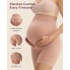 imageMomcozy Maternity Shapewear for Under Dresses AntiChafing MidThigh Pregnancy Underwear Cotton GussetOyster Pink