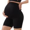 imageMomcozy Maternity Shapewear for Under Dresses AntiChafing MidThigh Pregnancy Underwear Cotton GussetBlack