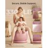 imageMomcozy BirthEase Maternity Ball Set Birthing Ball with App FullJourney Courses BPAFree PVC amp Anti Burst Exercise Yoga Ball for Maternity Labor Physio RecoveryDusty Rose