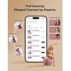 imageMomcozy BirthEase Maternity Ball Set Birthing Ball with App FullJourney Courses BPAFree PVC amp Anti Burst Exercise Yoga Ball for Maternity Labor Physio RecoveryPetal Sky