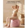 imageMomcozy BirthEase Maternity Ball Set Birthing Ball with App FullJourney Courses BPAFree PVC amp Anti Burst Exercise Yoga Ball for Maternity Labor Physio RecoveryDusty Rose
