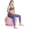 imageMomcozy BirthEase Maternity Ball Set Birthing Ball with App FullJourney Courses BPAFree PVC amp Anti Burst Exercise Yoga Ball for Maternity Labor Physio RecoveryDusty Rose