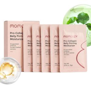 imageMomcozy Stretch Mark Cream for Pregnancy amp Postpartum ProCollagen Belly Firming Moisturizer FacialGrade Peptides amp OilinCream 529 oz 150g09 Ounce 5 x 018 Ounce  5Day Trial Pack