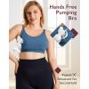 imageMomcozy Hands Free Pumping Bra Adjustable BreastPumps Holding and Nursing Bra Pumping amp Nursing Bra in OneBlue