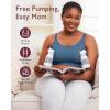 imageMomcozy Hands Free Pumping Bra Adjustable BreastPumps Holding and Nursing Bra Pumping amp Nursing Bra in OneBlue