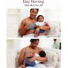 imageMomcozy Hands Free Pumping Bra Adjustable BreastPumps Holding and Nursing Bra Pumping amp Nursing Bra in OneGrey