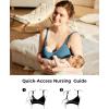 imageMomcozy HandsFree Pumping Bra Wireless amp Seamless HF010 Breast Pump Bra Breathable Tencel Fabric amp Fully Fixed CupsBlack