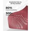 imageMomcozy HandsFree Pumping Bra Wireless amp Seamless HF010 Breast Pump Bra Breathable Tencel Fabric amp Fully Fixed CupsDusty Rose