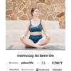 imageMomcozy HandsFree Pumping Bra Wireless amp Seamless HF010 Breast Pump Bra Breathable Tencel Fabric amp Fully Fixed CupsNordic Blue