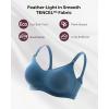 imageMomcozy HandsFree Pumping Bra Wireless amp Seamless HF010 Breast Pump Bra Breathable Tencel Fabric amp Fully Fixed CupsNordic Blue
