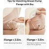 imageMomcozy HandsFree Pumping Bra Wireless amp Seamless HF010 Breast Pump Bra Breathable Tencel Fabric amp Fully Fixed CupsOyster Pink