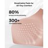 imageMomcozy HandsFree Pumping Bra Wireless amp Seamless HF010 Breast Pump Bra Breathable Tencel Fabric amp Fully Fixed CupsOyster Pink