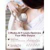 imageMomcozy S9 Pro Upgraded Wearable Breast Pump HandsFree Design with Extended Battery Life amp LED Display Double Electric Portable Pump with 2 Modes amp 9 Levels 24mm 2Pack Gray Color24mm 1Pack