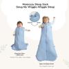 imageMomcozy Sleep Sack for Baby 06 Months 15 TOG Baby Wearable Blanket with Supportive Plush Filling TwoWay Zipper for Easy Diaper Changes SnapFit Design for Growing Babies Small BlueBlue