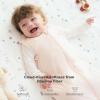 imageMomcozy Sleep Sack for Baby 06 Months 15 TOG Baby Wearable Blanket with Supportive Plush Filling TwoWay Zipper for Easy Diaper Changes SnapFit Design for Growing Babies Small BluePink