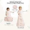 imageMomcozy Sleep Sack for Baby 06 Months 15 TOG Baby Wearable Blanket with Supportive Plush Filling TwoWay Zipper for Easy Diaper Changes SnapFit Design for Growing Babies Small BluePink