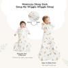 imageMomcozy Sleep Sack for Baby 06 Months 15 TOG Baby Wearable Blanket with Supportive Plush Filling TwoWay Zipper for Easy Diaper Changes SnapFit Design for Growing Babies Small BlueGiraffe