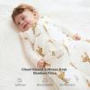 imageMomcozy Sleep Sack for Baby 06 Months 15 TOG Baby Wearable Blanket with Supportive Plush Filling TwoWay Zipper for Easy Diaper Changes SnapFit Design for Growing Babies Small BlueGiraffe