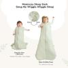 imageMomcozy Sleep Sack for Baby 06 Months 15 TOG Baby Wearable Blanket with Supportive Plush Filling TwoWay Zipper for Easy Diaper Changes SnapFit Design for Growing Babies Small BlueGreen