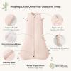 imageMomcozy Sleep Sack for Baby 06 Months 15 TOG Baby Wearable Blanket with Supportive Plush Filling TwoWay Zipper for Easy Diaper Changes SnapFit Design for Growing Babies Small BluePink