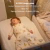 imageMomcozy Sleep Sack for Baby 06 Months 15 TOG Baby Wearable Blanket with Supportive Plush Filling TwoWay Zipper for Easy Diaper Changes SnapFit Design for Growing Babies Small BlueGiraffe