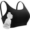 imageMomcozy Hands Free Pumping Bra Adjustable BreastPumps Holding and Nursing Bra Pumping amp Nursing Bra in OneBlack