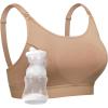 imageMomcozy Hands Free Pumping Bra Adjustable BreastPumps Holding and Nursing Bra Pumping amp Nursing Bra in OneMocha