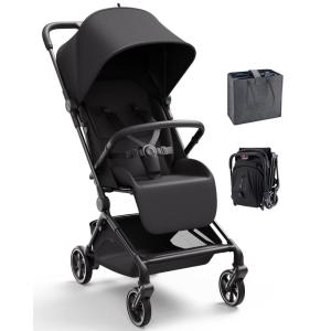 imageMomcozy TuckGo Lightweight Travel Stroller One Click Fold for Toddlers 6M3Y 33L Bottom Storage Compact Easier Air Travel Travel Bag Included 3Position Recline UPF 50 Canopy 5Point HarnessNormal
