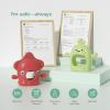 imageMomcozy 2 Pack Baby Teething Toys Food Grade Silicone Baby Teethers for 012 Months Baby Teether Mitten Wrist Teether Set Easy Grip Teething Relief with Multiple Chew Points RedampGrass GreenRed and Grass Green